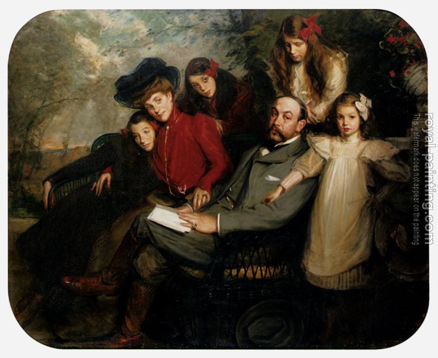 Jacques Emile Blanche : The Poet Francis Viele Griffin And His Family